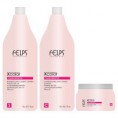 Felps Profissional Kit Xcolor Protector Shampoo 1,500ml + Condicionador 1,500ml + 500g