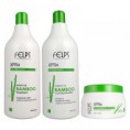 Felps Profissional Xmix Kit Profissional Extrato de Bamboo Shampoo 1000ml + Condicionador 1000ml + Máscara 500g